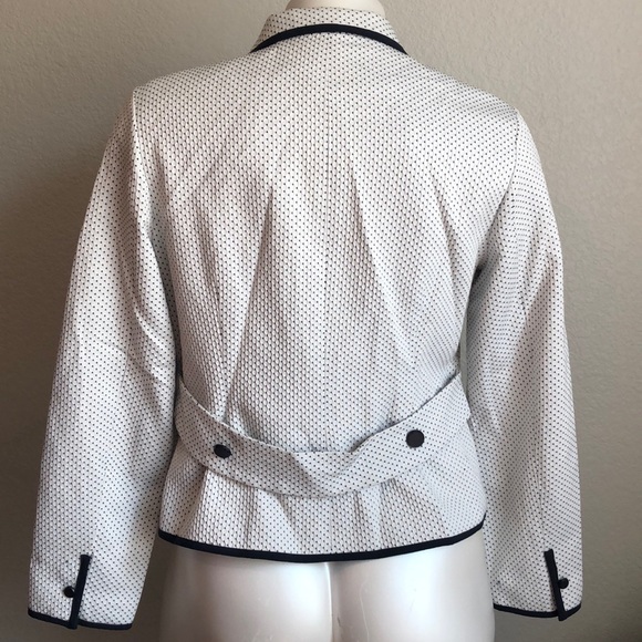 Women’s Bob Mackie Studio White Polkadot Blazer,18 - Picture 2 of 5